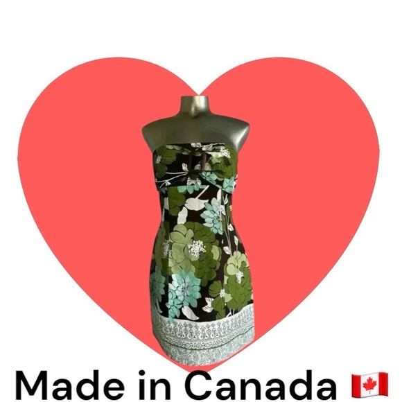 ✨HOST PICK✨🇨🇦💟💎Vintage Cotton Strapless Dress - Picture 9 of 15